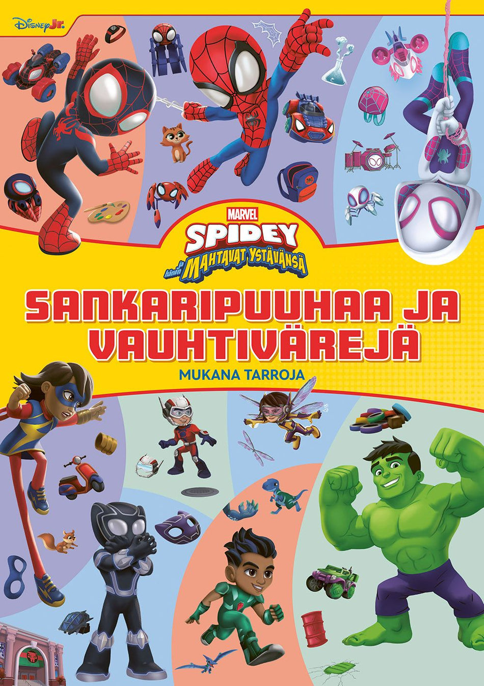 Valokuva kirjasta  Marvel Spidey Sankaripuuhaa ja vauhtivärejä, kuuluu tuoteryhmään Väritys-puuhakirjat.