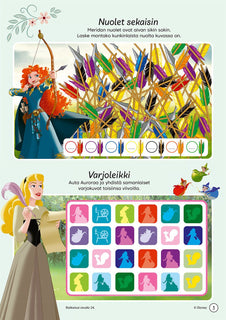 Disney Prinsessat Hauskat puuhat ja kauniit värit