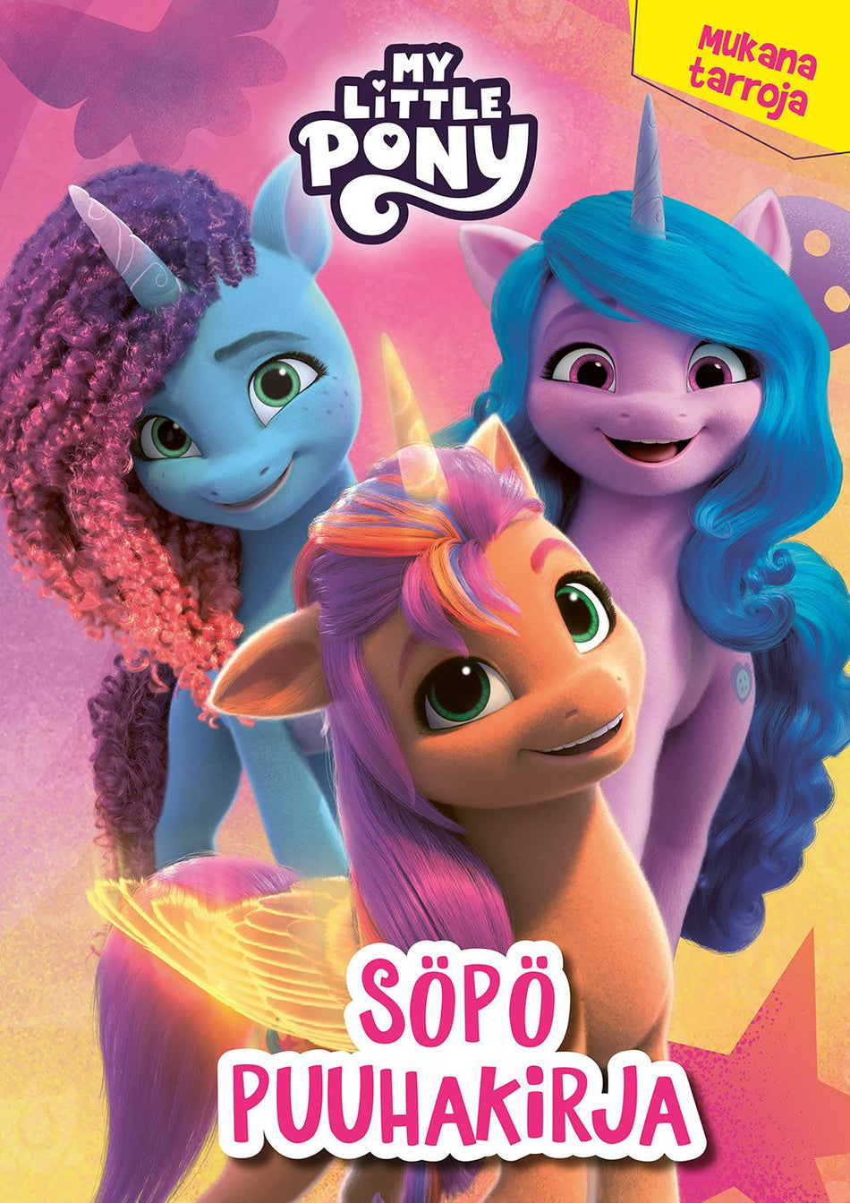 Valokuva kirjasta  My Little Pony Söpö puuhakirja, kuuluu tuoteryhmään Väritys-puuhakirjat.