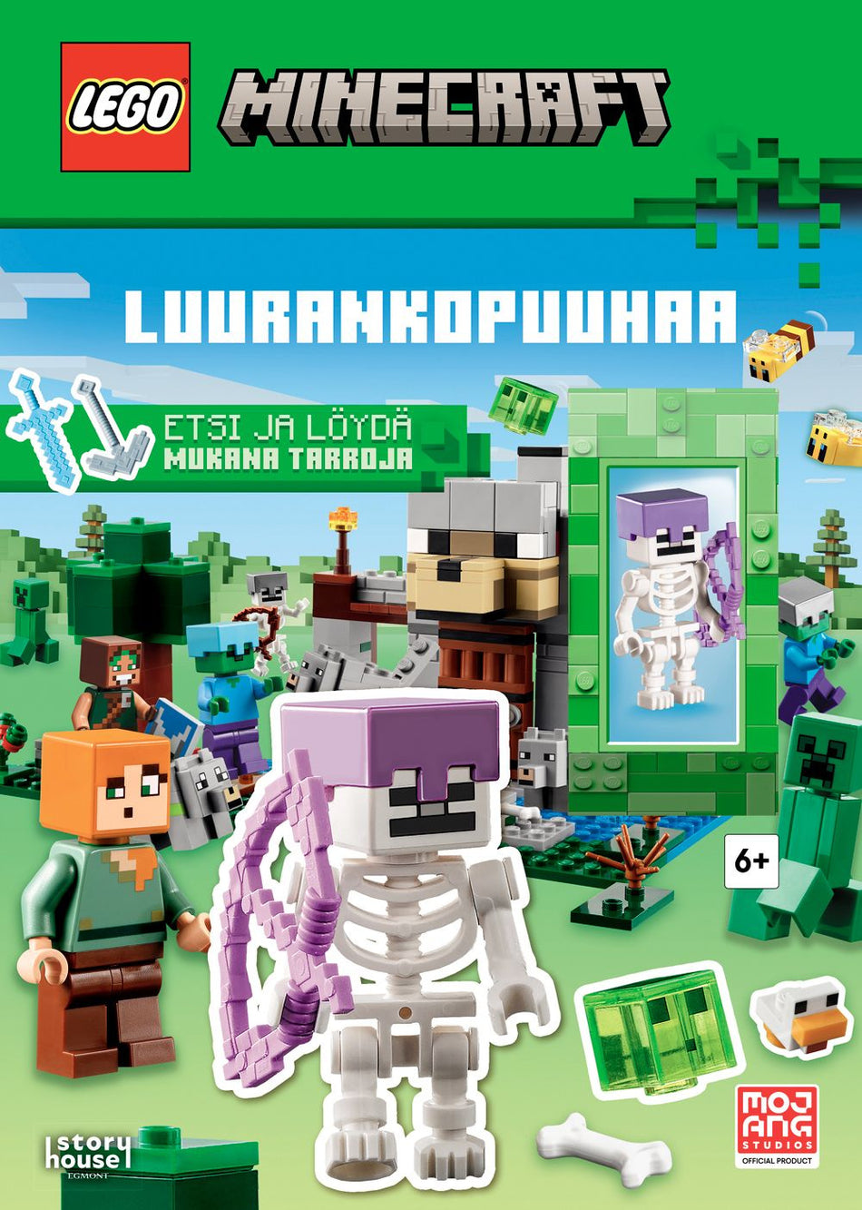 Valokuva kirjasta  LEGO Minecraft Luurankopuuhaa + lelu, kuuluu tuoteryhmään Väritys-puuhakirjat.
