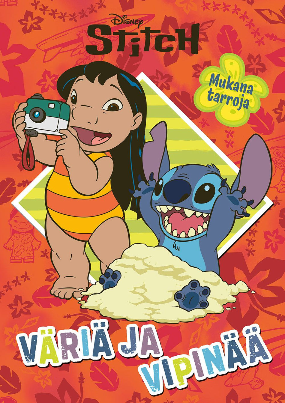 Valokuva kirjasta  Disney Stitch Väriä ja vipinää värityskirja, kuuluu tuoteryhmään Väritys-puuhakirjat.