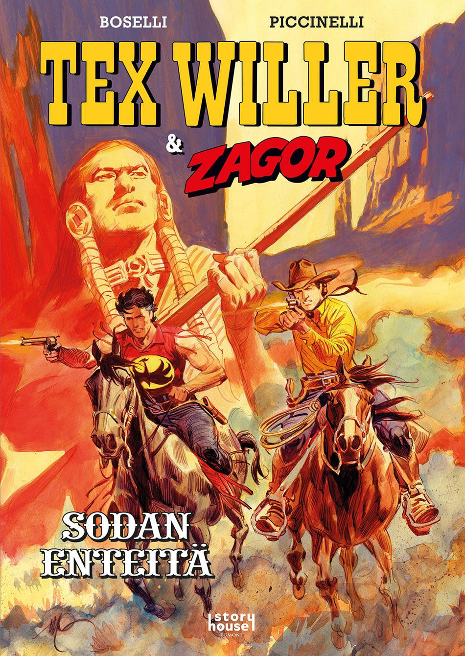 Valokuva kirjasta Mauro Boselli Tex Willer &amp; Zagor 2: Sodan enteitä, kuuluu tuoteryhmään Sarjakuvat.