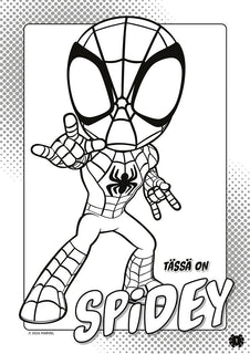 Marvel Spidey Seittisankari vauhdissa värityskirja