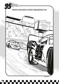 Disney Autot Mutkat suoriksi värityskirja