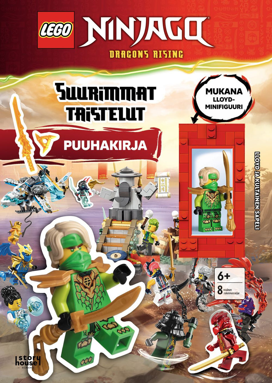 Valokuva kirjasta  LEGO Ninjago Suurimmat taistelut puuhakirja + lelu                          , kuuluu tuoteryhmään Väritys-puuhakirjat.