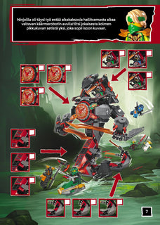 LEGO Ninjago Suurimmat taistelut puuhakirja + lelu                          