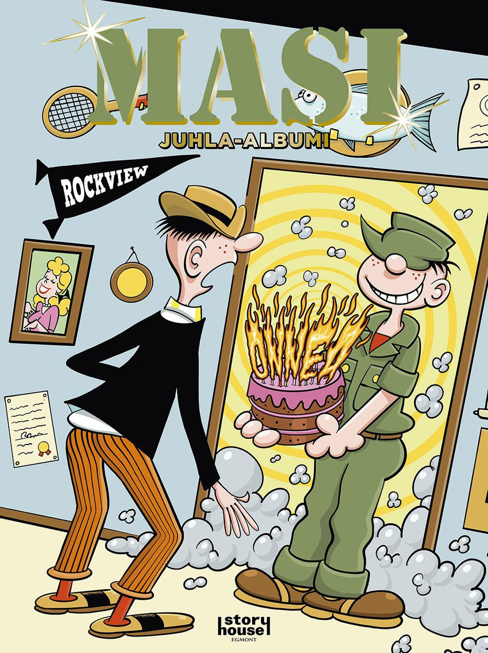 Valokuva kirjasta Mort Walker Masi juhla-albumi, kuuluu tuoteryhmään Sarjakuvat.