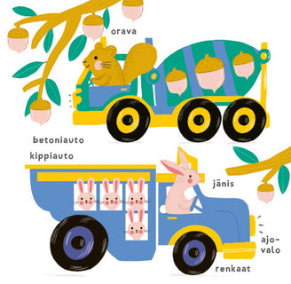 Tunne sanat sormissasi!  Vauhtia ja vilskettä (huopakirja)