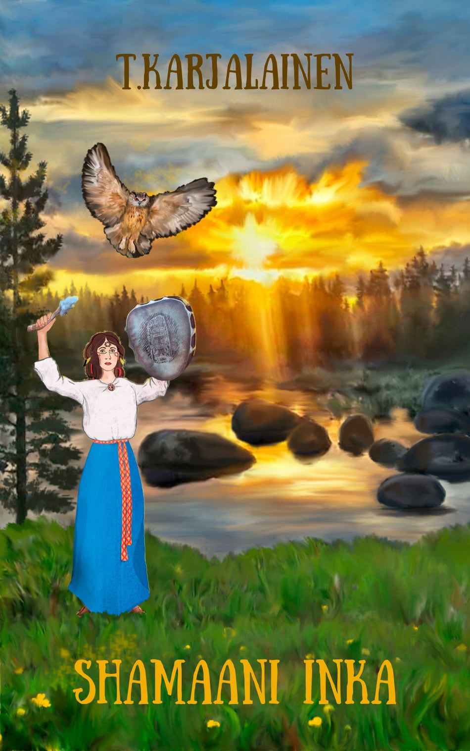 Valokuva kirjasta T. Karjalainen Shamaani Inka, kuuluu tuoteryhmään Lasten kuvakirjat.