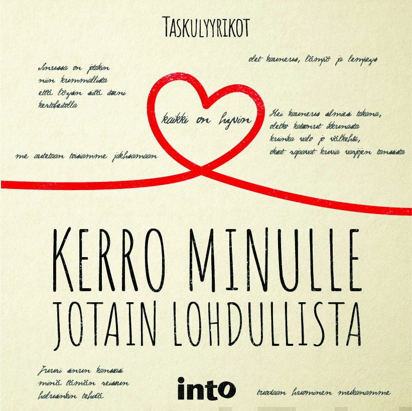 Valokuva kirjasta Taskulyyrikot Kerro minulle jotain lohdullista, kuuluu tuoteryhmään Äänikirjat kauno.