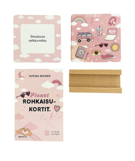 Pienet rohkaisukortit (kortit + opaskirja + teline)