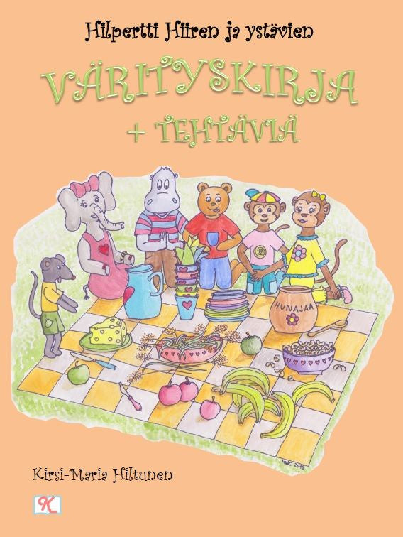 Valokuva kirjasta Kirsi-Marja Hiltunen Hilpertti Hiiren ja ystävien värityskirja + tehtäviä, kuuluu tuoteryhmään Väritys-puuhakirjat.