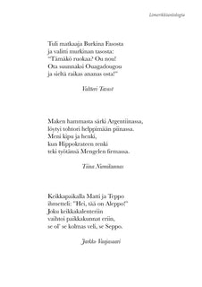 Sipsiä nutturasta - limerikkiantologia