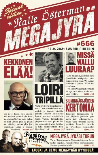 Valokuva kirjasta Nalle Österman Megajyrä, kuuluu tuoteryhmään Huumorikirjat.