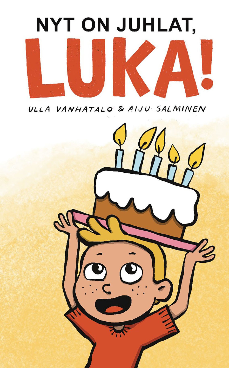 Valokuva kirjasta Ulla Vanhatalo Nyt on juhlat, Luka! (selkokirja), kuuluu tuoteryhmään Lasten romaanit lorut ja runot.