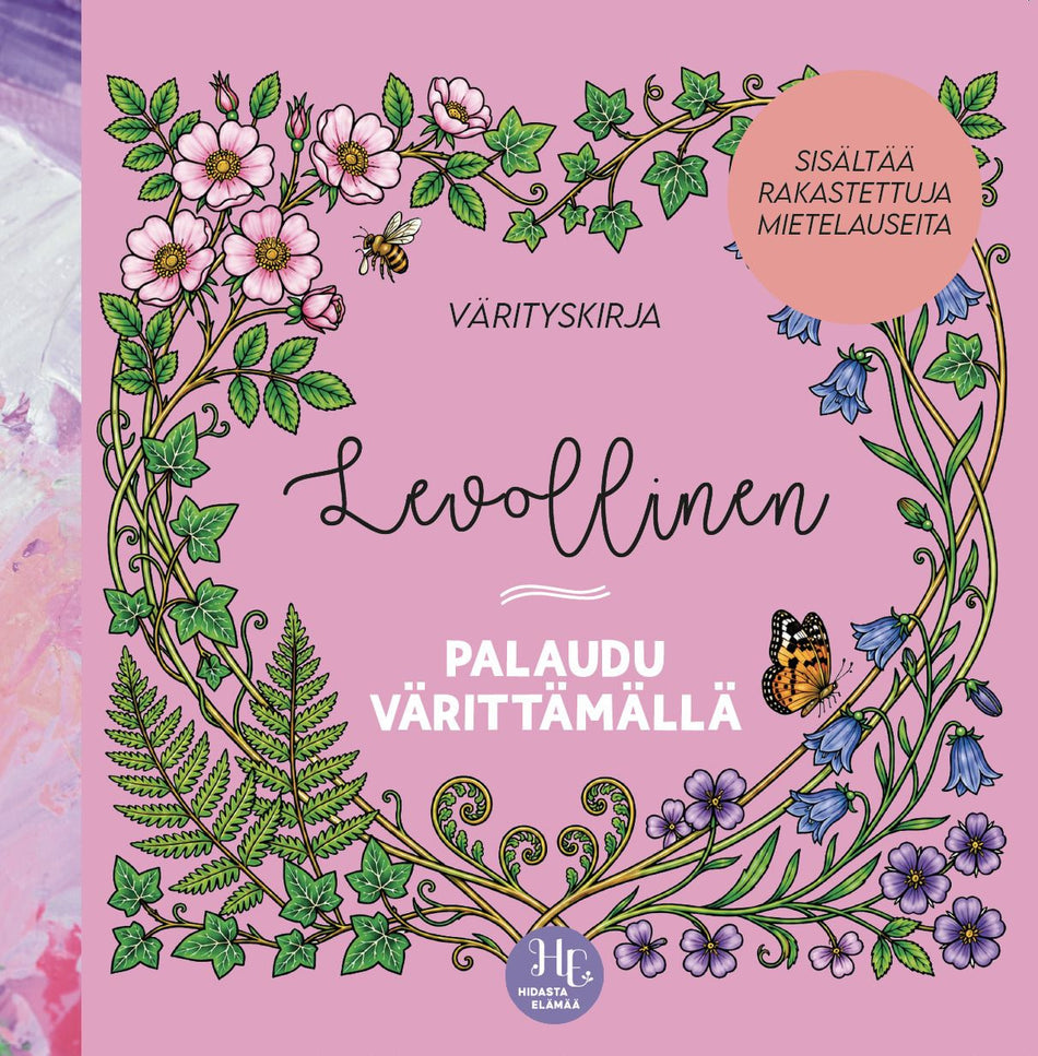 Valokuva kirjasta  Levollinen - Palaudu värittämällä, kuuluu tuoteryhmään Taiteet.