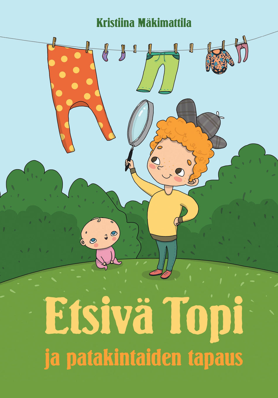 Valokuva kirjasta Kristiina Mäkimattila Etsivä Topi ja patakintaiden tapaus, kuuluu tuoteryhmään E-kirjat lapset ja nuoret.