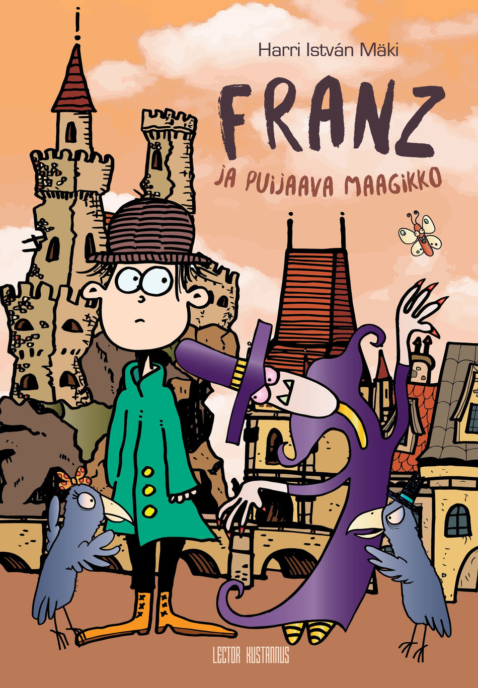 Valokuva kirjasta Harri István Mäki Franz ja puijaava maagikko, kuuluu tuoteryhmään Lasten romaanit lorut ja runot.