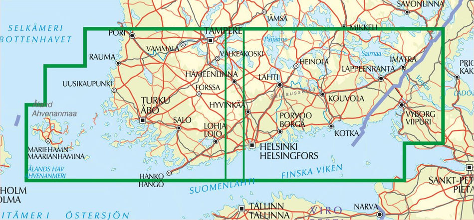 GT Tiekartta Etel Suomi 1 250 000 Kartta Suomalainen gt-tiekartta-etel-suomi-1-250-000-kartta-suomalainen
