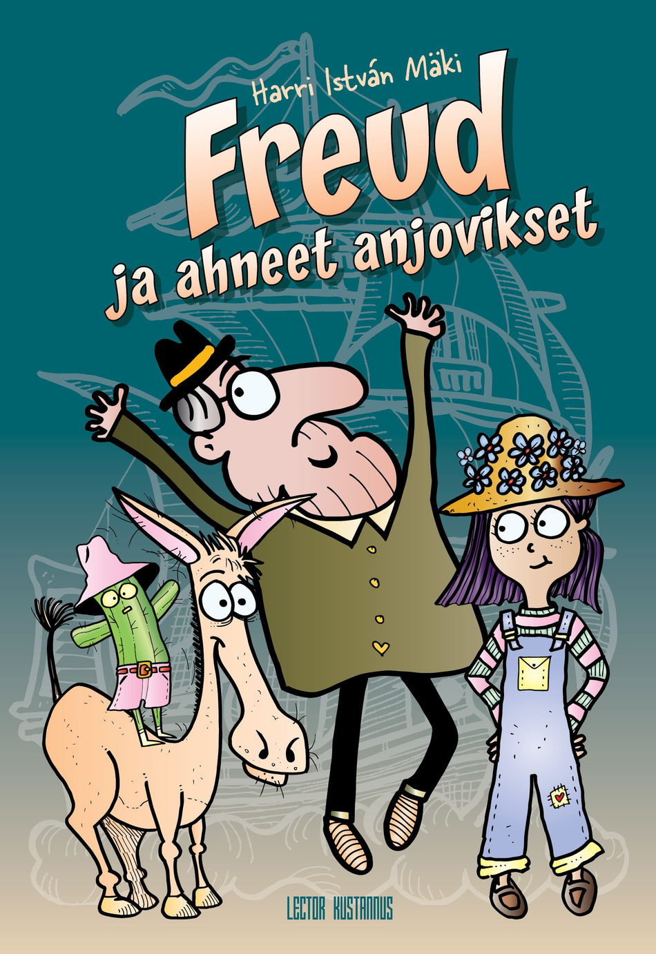 Valokuva kirjasta Harri István Mäki Freud ja ahneet anjovikset, kuuluu tuoteryhmään Lasten romaanit lorut ja runot.