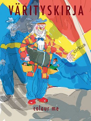 Valokuva kirjasta Krista Partti Cirkus, kuuluu tuoteryhmään Väritys-puuhakirjat.