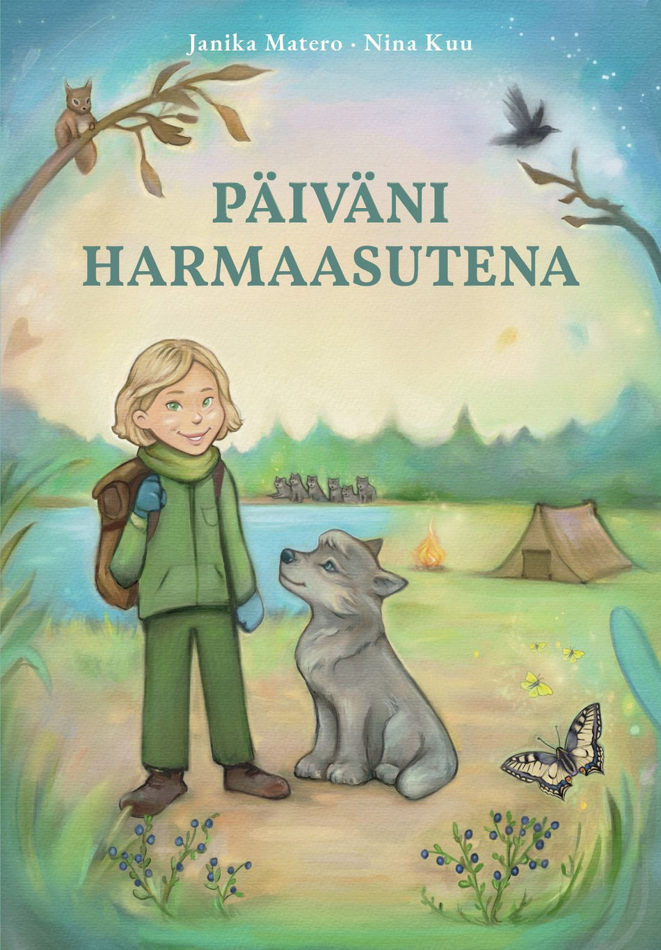 Valokuva kirjasta Janika Matero Päiväni harmaasutena, kuuluu tuoteryhmään Lasten kuvakirjat.