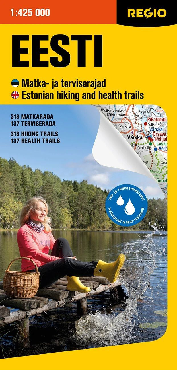 Valokuva kirjasta  Estonian hiking and health trails map, kuuluu tuoteryhmään Matkat.