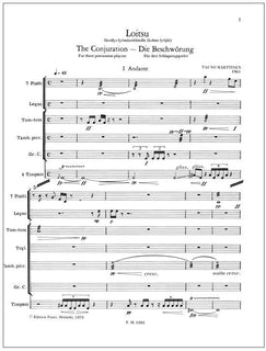 Loitsu (The Conjuration) for three percussion players