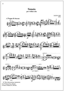 Sonata per violino solo