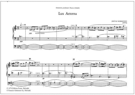 Lux aeterna - Organ