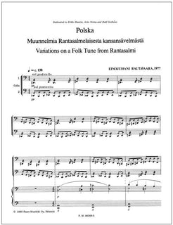 Polska - Variations on a Folk Tune from Rantasalmi - Two cellos and piano