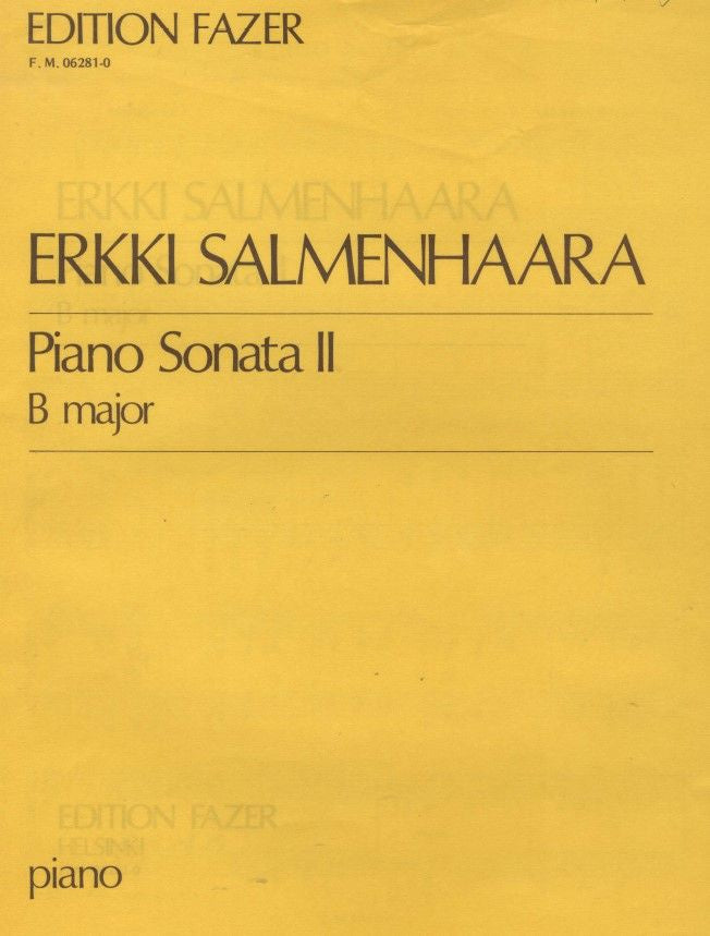 Valokuva kirjasta  Piano Sonata II B major, kuuluu tuoteryhmään Musiikki.