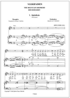 Vuoripaimen / The Mountain Shepherd for voice and piano