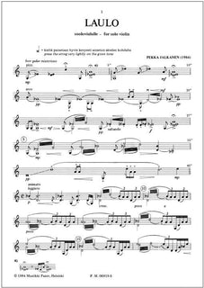 Laulo for solo violin