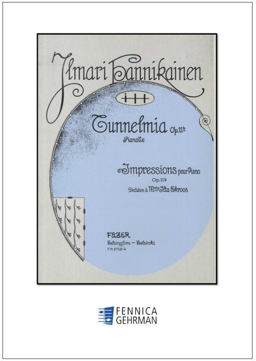 Valokuva kirjasta  Tunnelmia / Impressions op.11 b for piano, kuuluu tuoteryhmään Musiikki.
