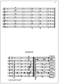 Petite suite for brass septet - Score & parts