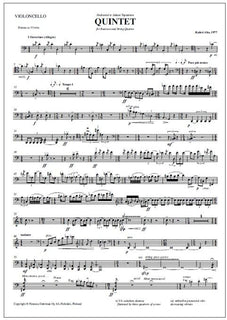 Quintet for bassoon and string quartet - Parts