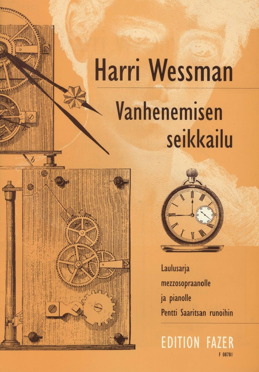 Valokuva kirjasta  Vanhenemisen seikkailu - Laulusarja mezzosopraanolle ja pianolle Pentti Saaritsan runohin, kuuluu tuoteryhmään Musiikki.