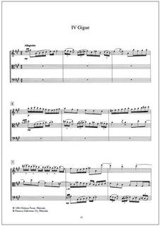 Suite in A major for string trio - Score