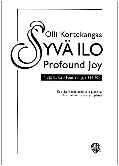 Valokuva kirjasta  Syvä ilo / Profound Joy - Medium voice &amp; piano, kuuluu tuoteryhmään Musiikki.