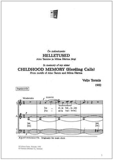 Helletused for mixed choir and soprano