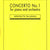 Tuotteen Concerto no. 1 for piano and orchestra - Reduction for two pianos pikkukuva 1