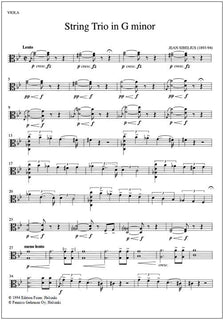 String Trio in G Minor - Parts