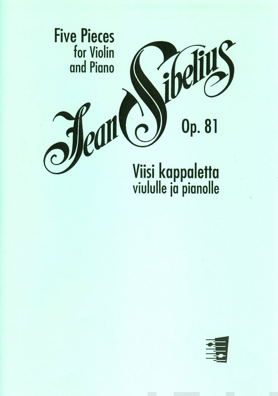 Valokuva kirjasta  Five Pieces for Violin and Piano op. 81, kuuluu tuoteryhmään Musiikki.