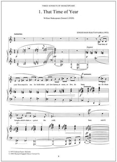 Solo Songs 1 / Yksinlauluja 1 - Voice and piano