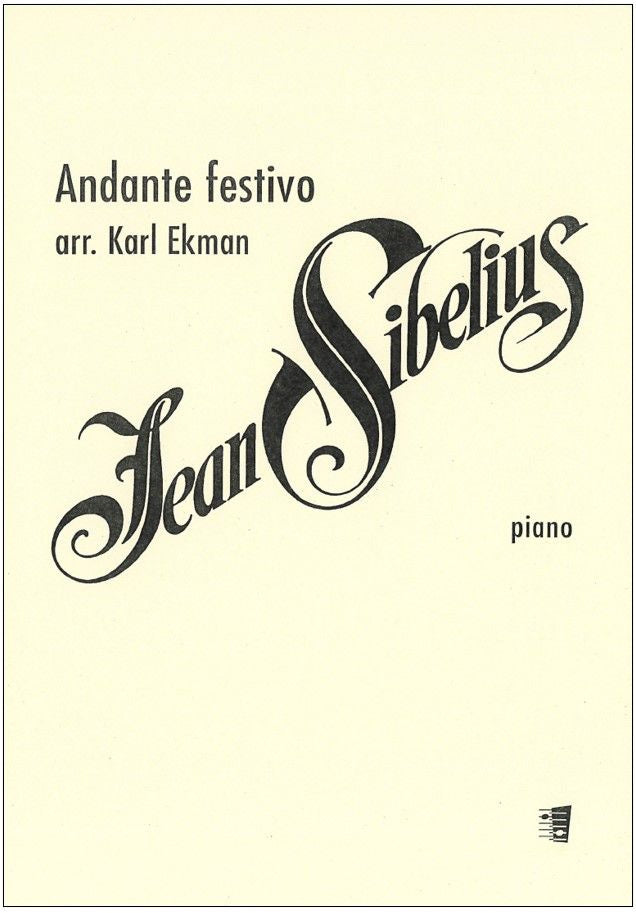 Valokuva kirjasta  Andante festivo - Piano, kuuluu tuoteryhmään Musiikki.