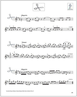 Yellow Pages of the Colourstrings Violin School - Book I