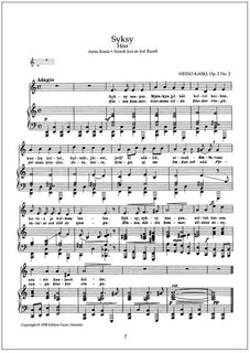 Yksinlauluja / Solosånger / Solo Songs