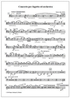 Bassoon Concerto - Solo part