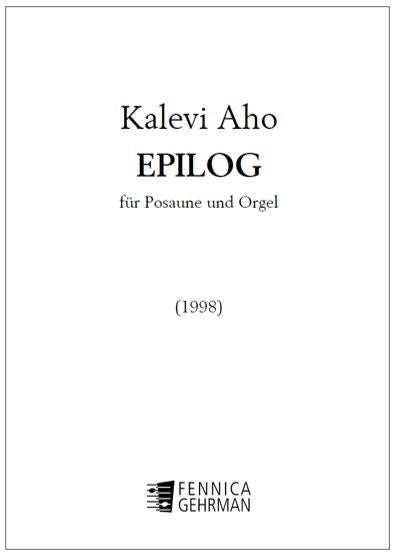 Valokuva kirjasta  Epilogue for trombone and organ, kuuluu tuoteryhmään Musiikki.